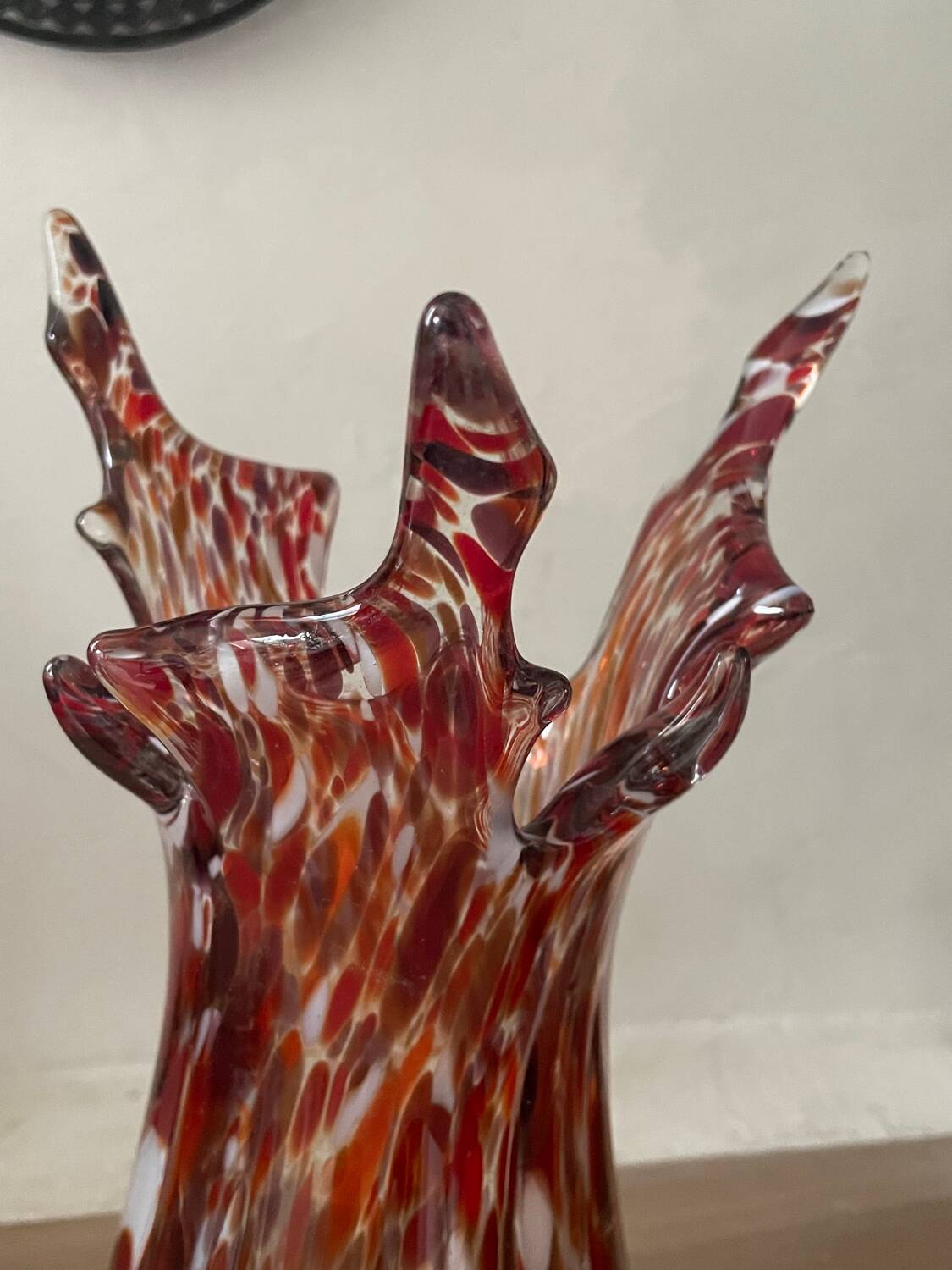 Vintage Murano Tricorn Vase