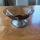 Art Deco bowl in moulded glass and chrome metal