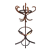 Curved wooden parrot coat rack with a swivelling head - Thonet style