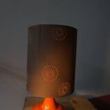 Orange ceramic lamp from the 70s