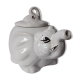 Cafetière théière éléphant en faïence