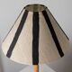 Lampe de table vintage Solbackens Svarveri 38B en bois de pin avec abat-jour en lin peint à la main – Beige