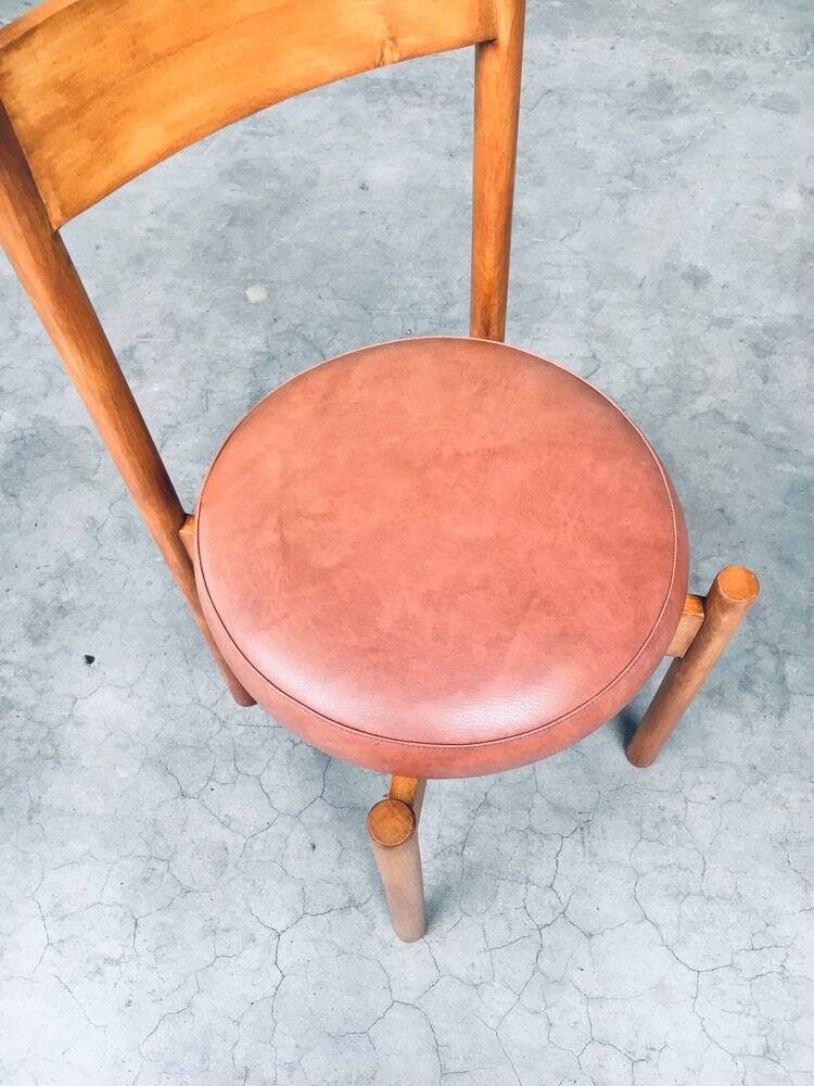 Mid-Century Modern Dining Chairs in the style of Charlotte Perriand, France, 1960s, Set of 4