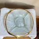 Plat intemporel signé annie glass 38/36 made in usa doré à l’or fin 24k