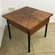 60s 70s teak sewing box sewing table utensilio coffee table mid century 60s