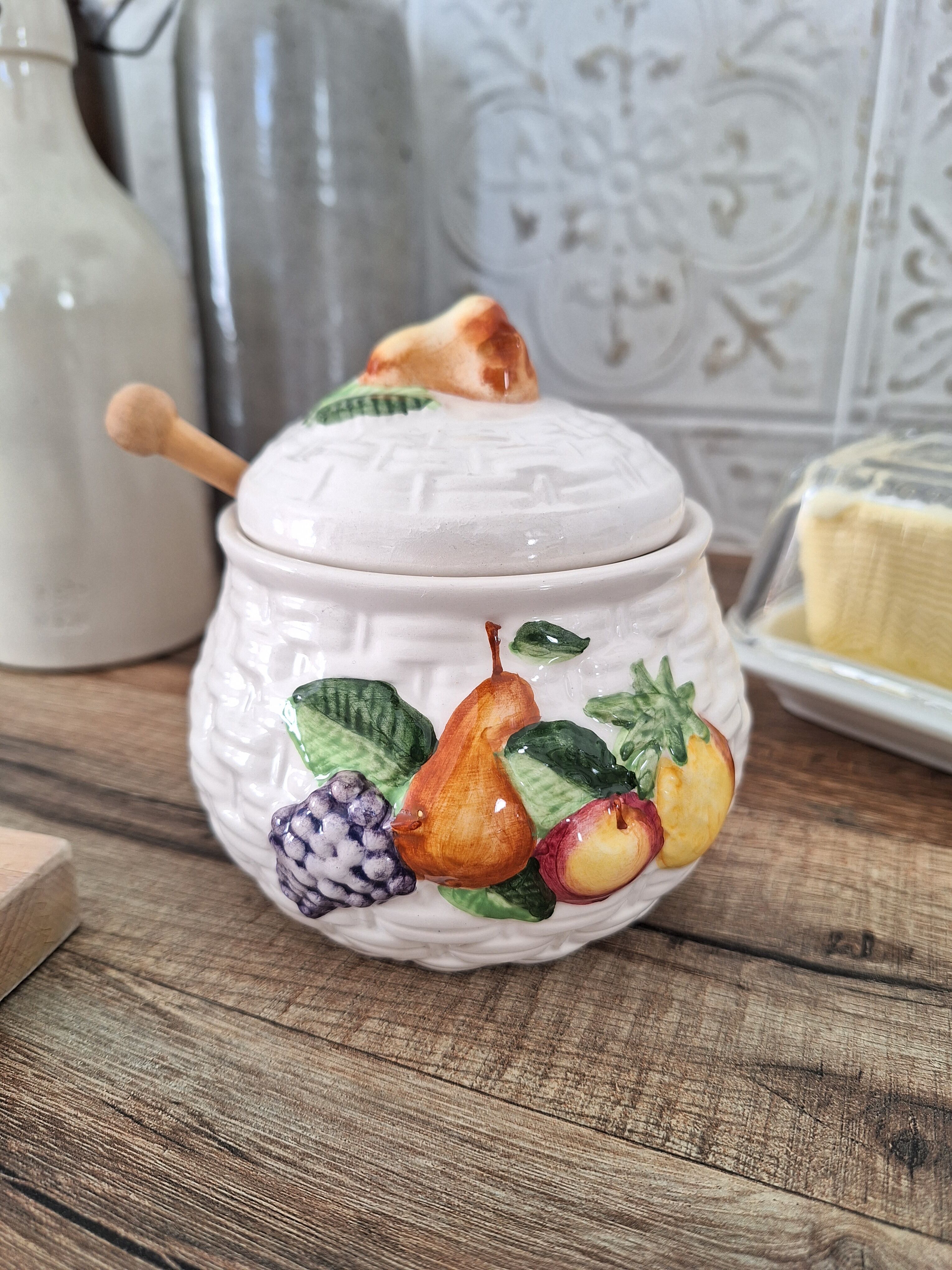 Vintage jam sugar bowl