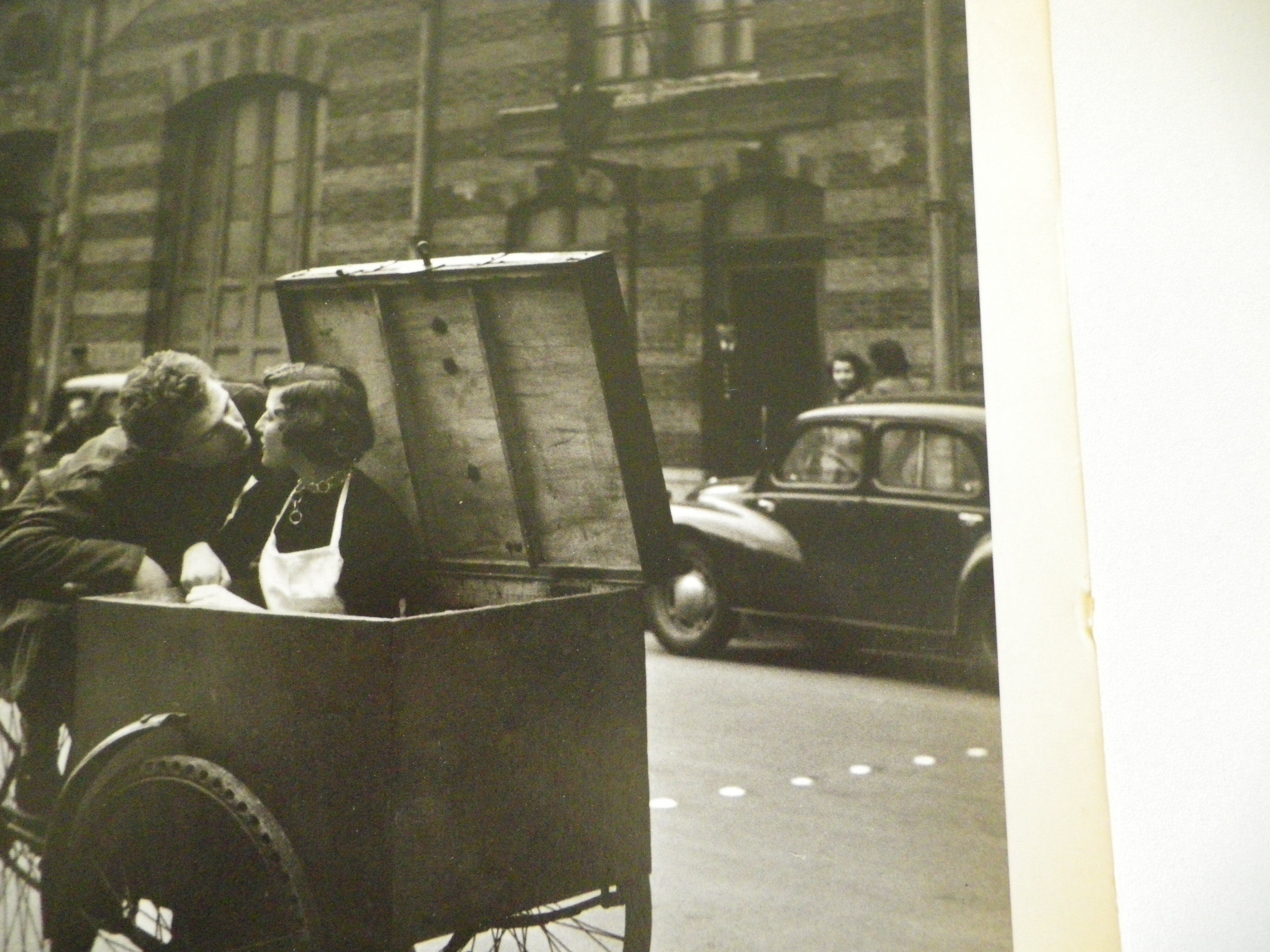 Robert Doisneau's black and white poster "Kiss Blottot" from 1950
