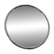 Round chrome metal mirror 1970s