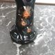 Vase baguier en céramique émail vintage