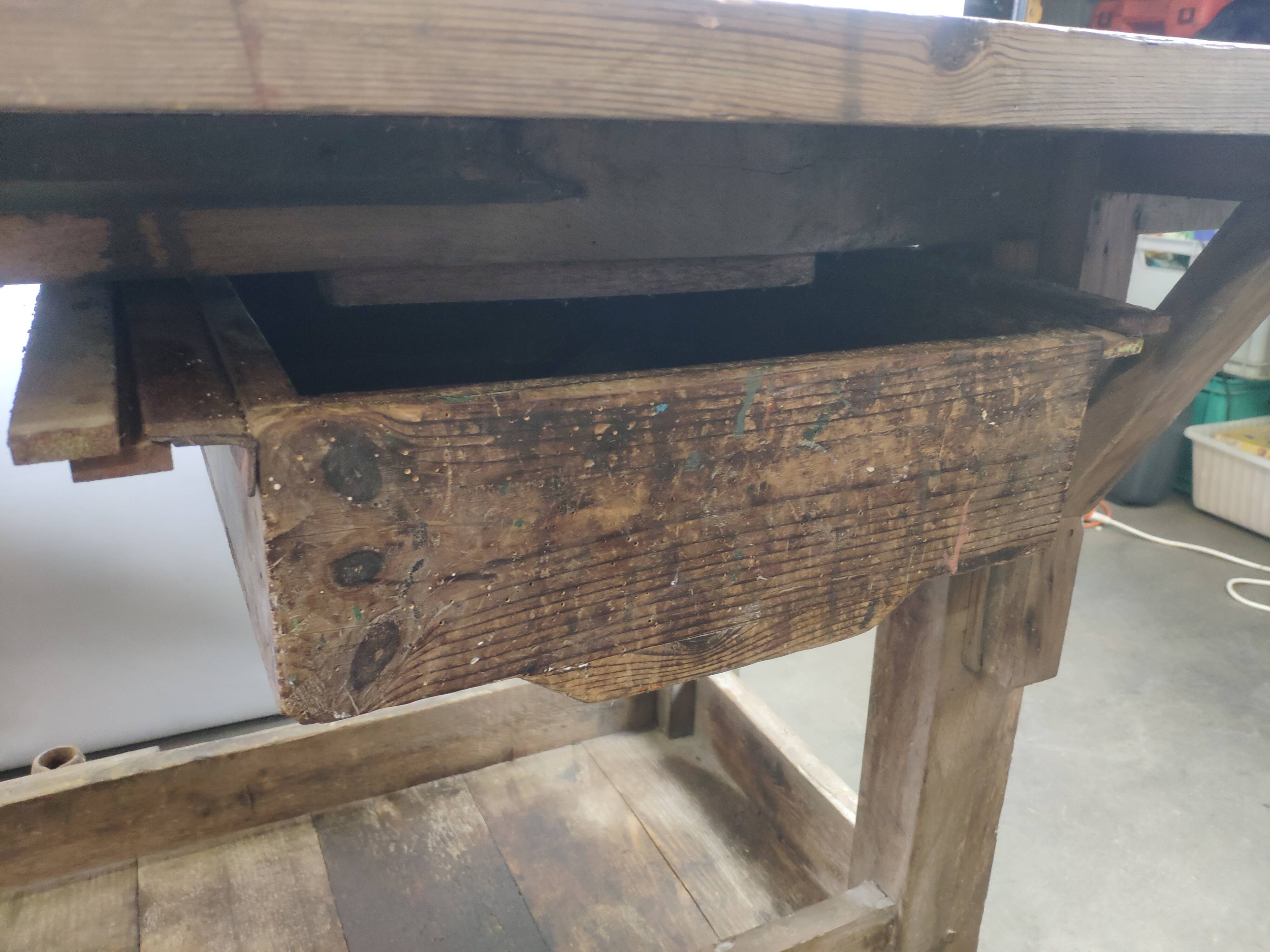 Etabli ancien en bois