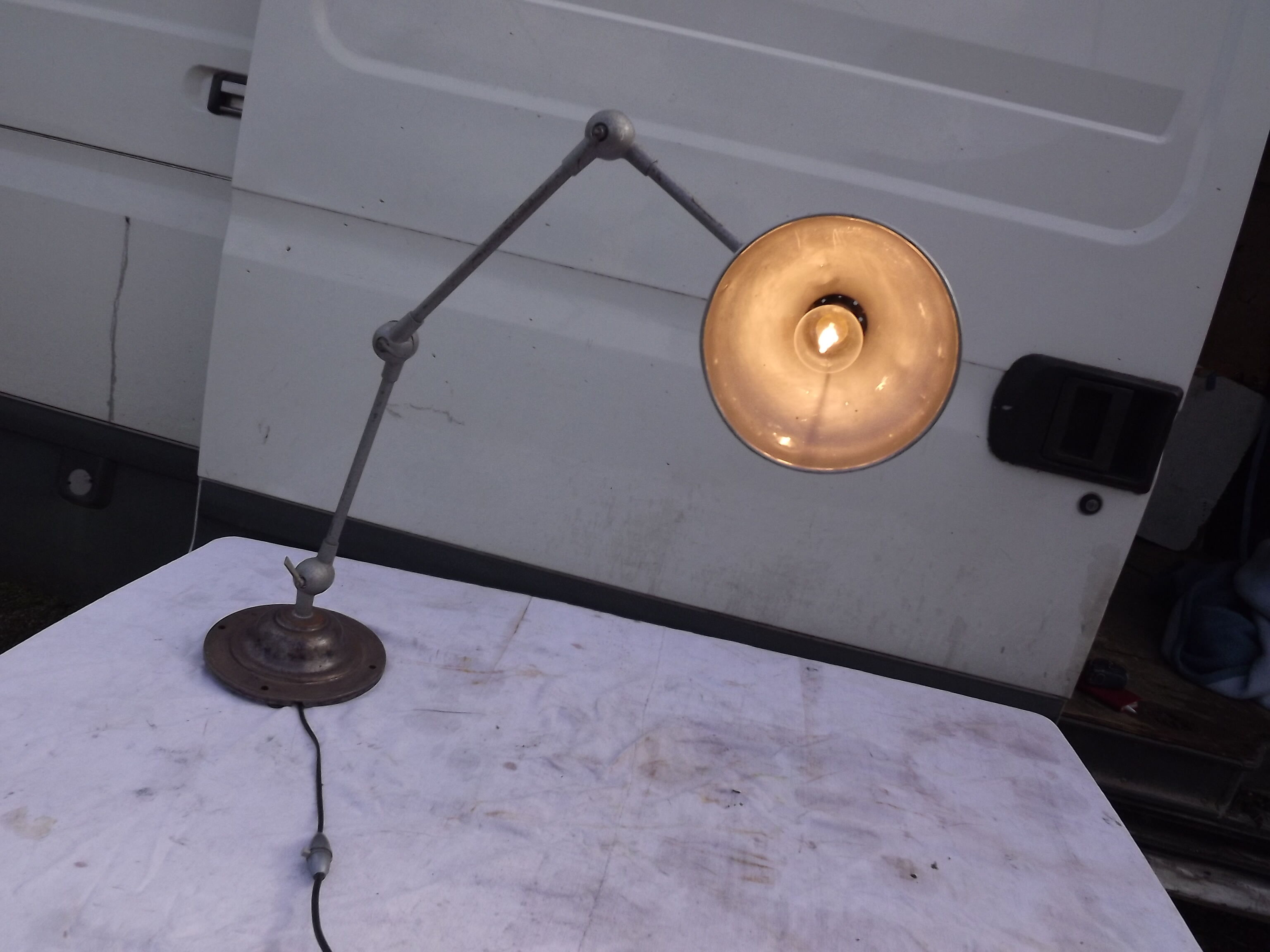 Industrial style lamp from the 60s