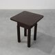 Art Deco square Oak Side Table, France, circa 1920