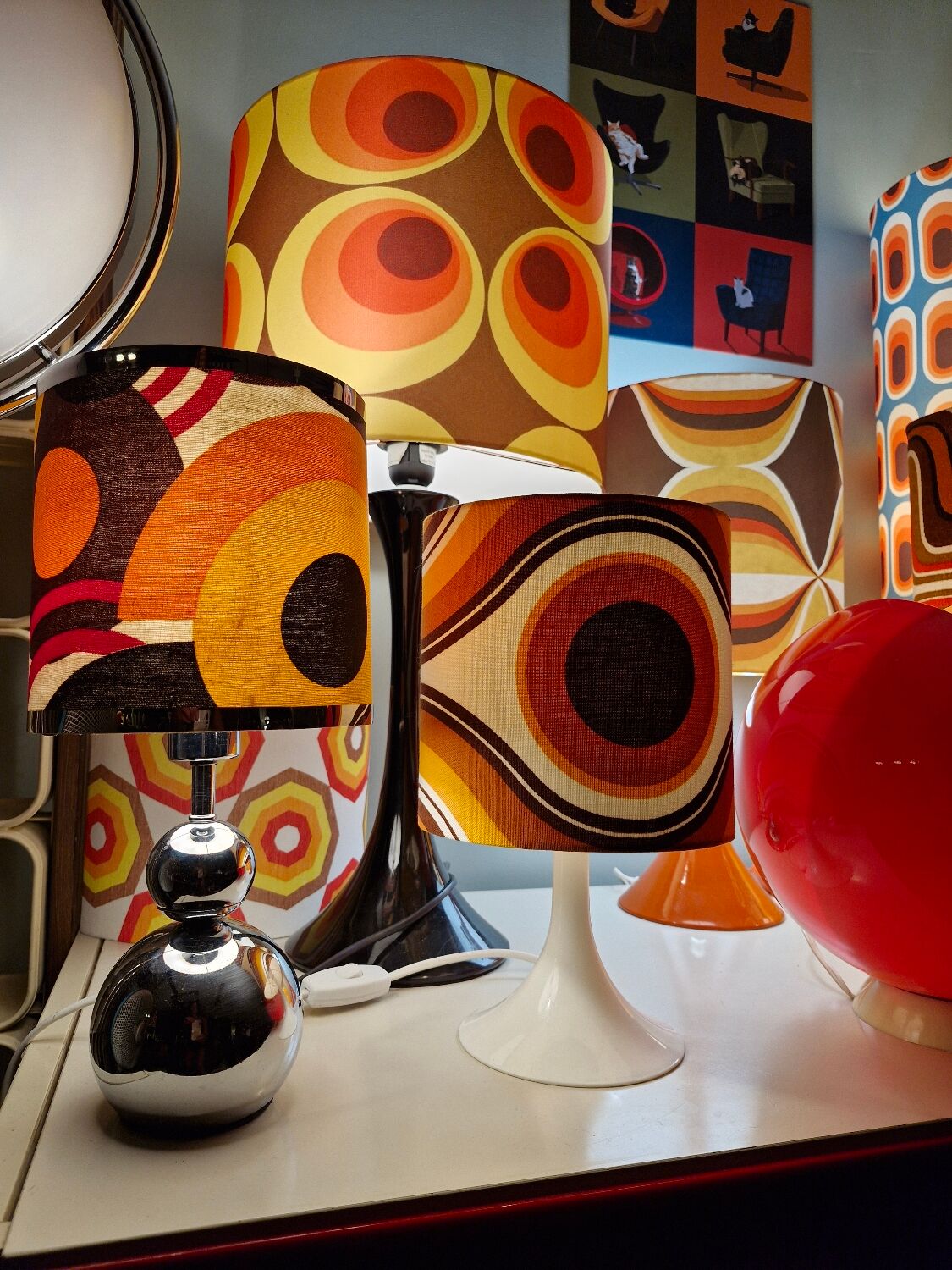 Pair of Paloma Habitat Vintage 80s Lamps