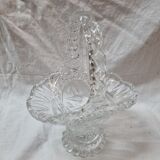 Bohemian crystal fruit basket