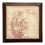 Ironstone trivet “Oriental views” Gien
