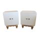 2 tables de chevet blanc