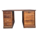 Bureau de notaire, meuble de métier, bois, vintage, début XXème.
