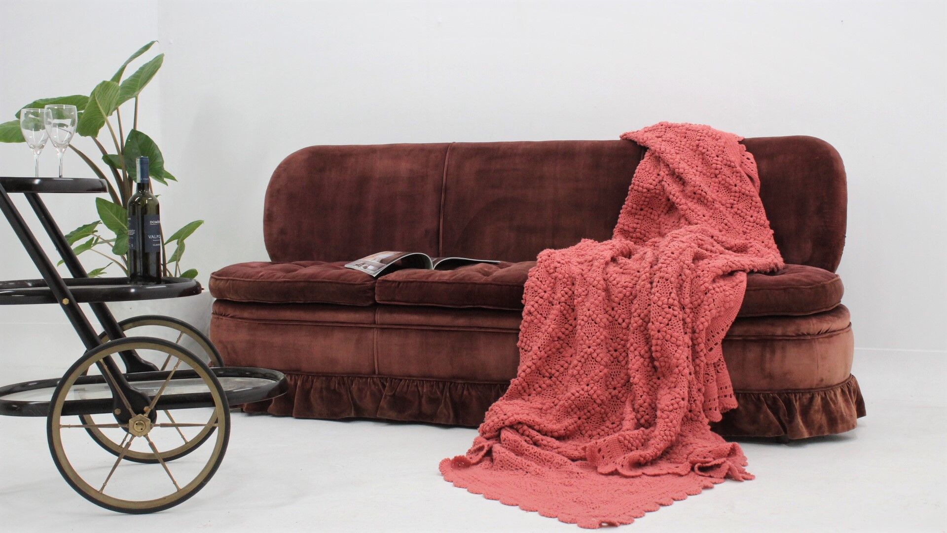 Melchiorre bega 3-seater velvet sofa 1940