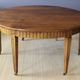 Louis XVI belt table with extensions in walnut, 19th century.