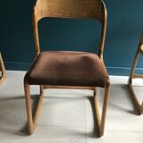 Lot of 4 sled chairs