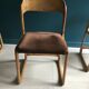 Lot de 4 chaises traineau