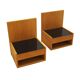 Set of hanging bedside cabinets, Danish design, 1960s, designer: Hans J. We