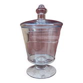 Transparent glass bonbonnière