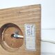 Lot 2 pieds de lampe arlus en bois vintage forme géométrique