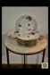 Service of 12 porcelain plates in romantic style.