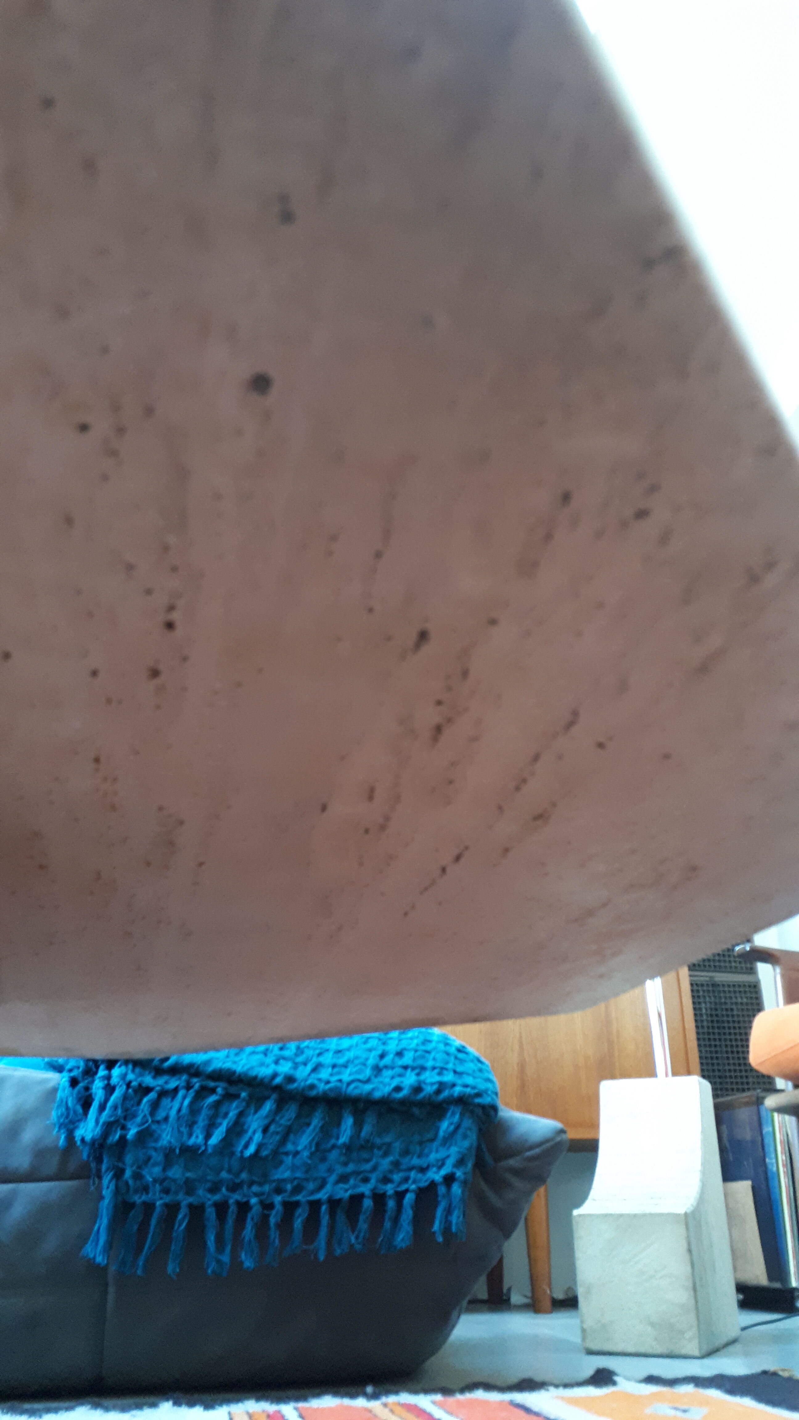 70s travertine coffee table