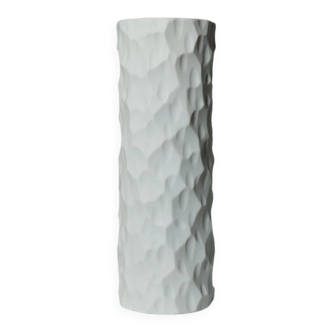 Vintage biscuit porcelaine structure vase Thomas Germany 1970s