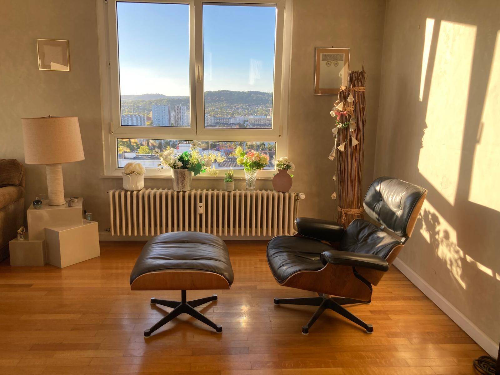 lounge chair and ottoman by Ray and Charles Eames
