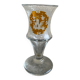 Verre à pied en cristal gravé de Bohême