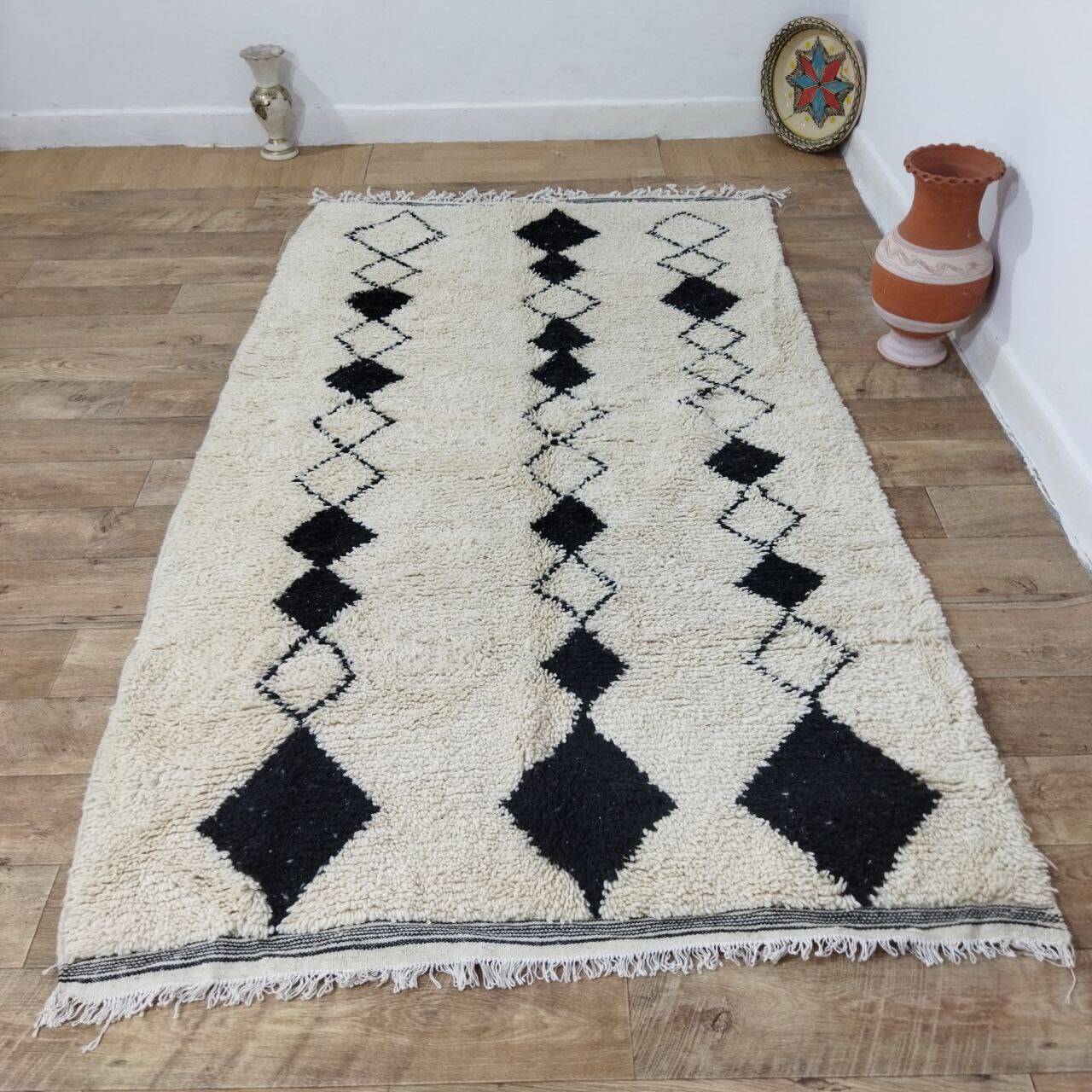 Handmade Moroccan Berber Rug 252 X 145 CM