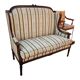 Sofa sofa old style louis xvi 2 places with cushion