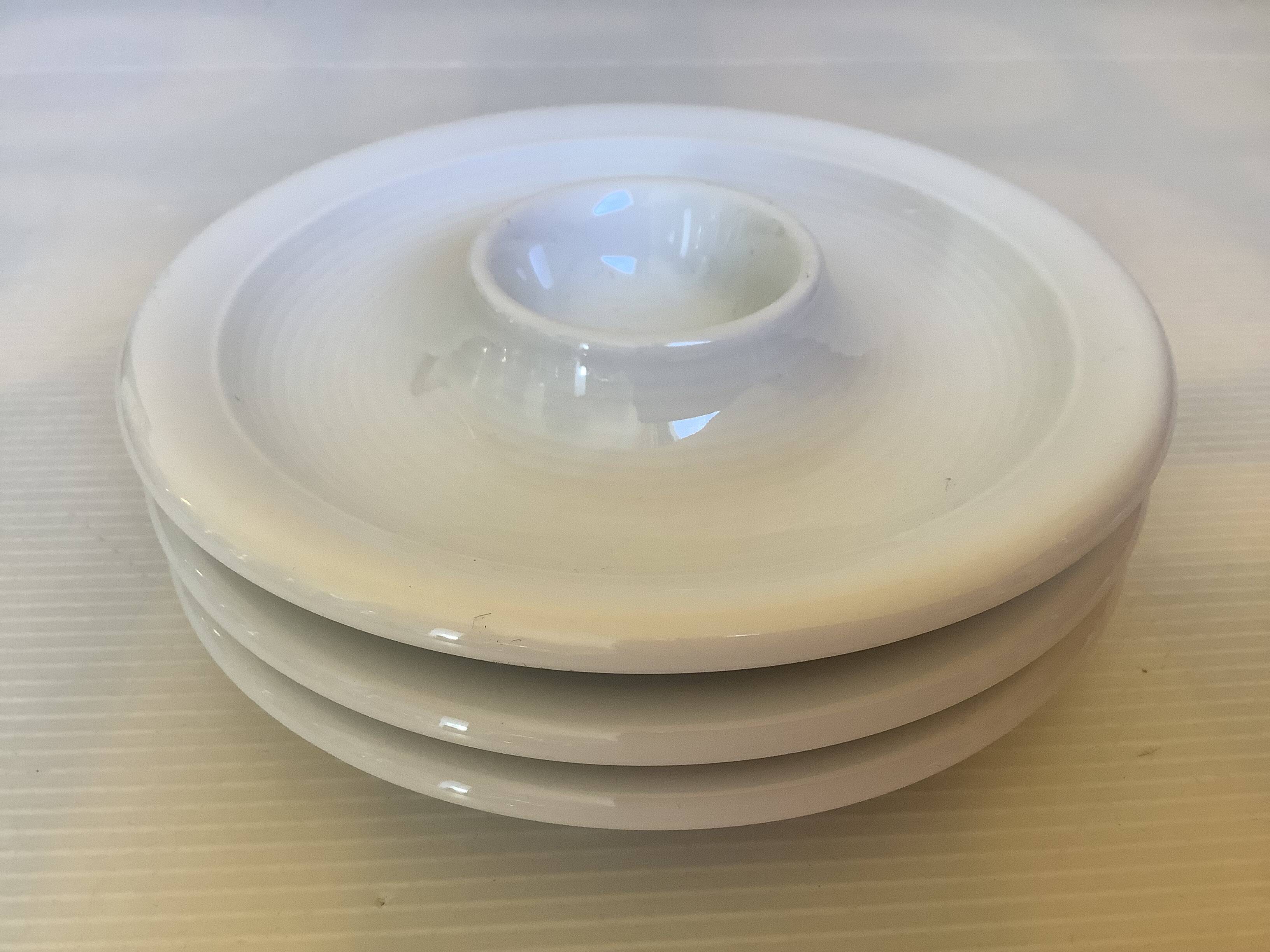 Trio of white egg cups Thomas Germany