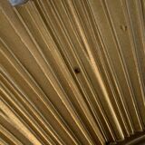 Vintage 1970s gold plastic sun mirror - 44 cm