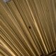 Vintage 1970s gold plastic sun mirror - 44 cm