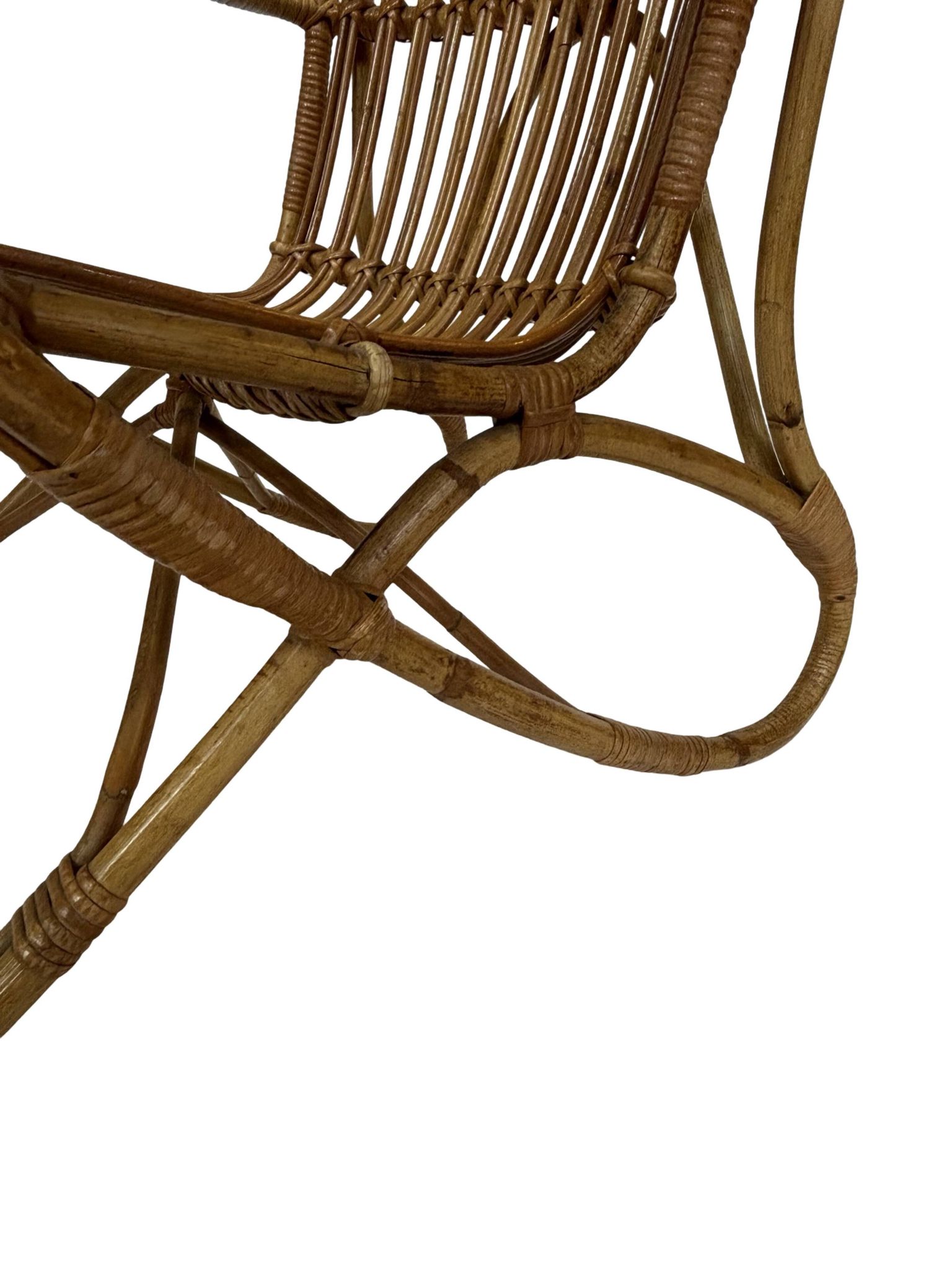 Set of two Belse 8 model Rattan chairs by Dirk van Sliedregt Rohe Noordwolde 1960