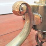 Tripod floor lamp vintage brass 60s