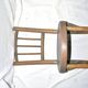 Child's bistro chair in curved turned wood, Fischel Thonet style, 1950.