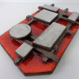 Brutalist ceramic wall panel from Krösselbach, Germany, 1960s