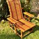 Antique rattan and wicker chaise longue, circa 1930