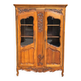 Louis XV Style Walnut Display Cabinet