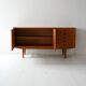 Vintage Scandinavian teak sideboard with five drawers