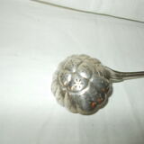Powdered sugar spoon in silver metal