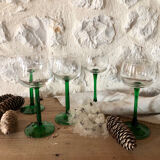 Antique white wine glasses