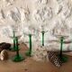 Antique white wine glasses