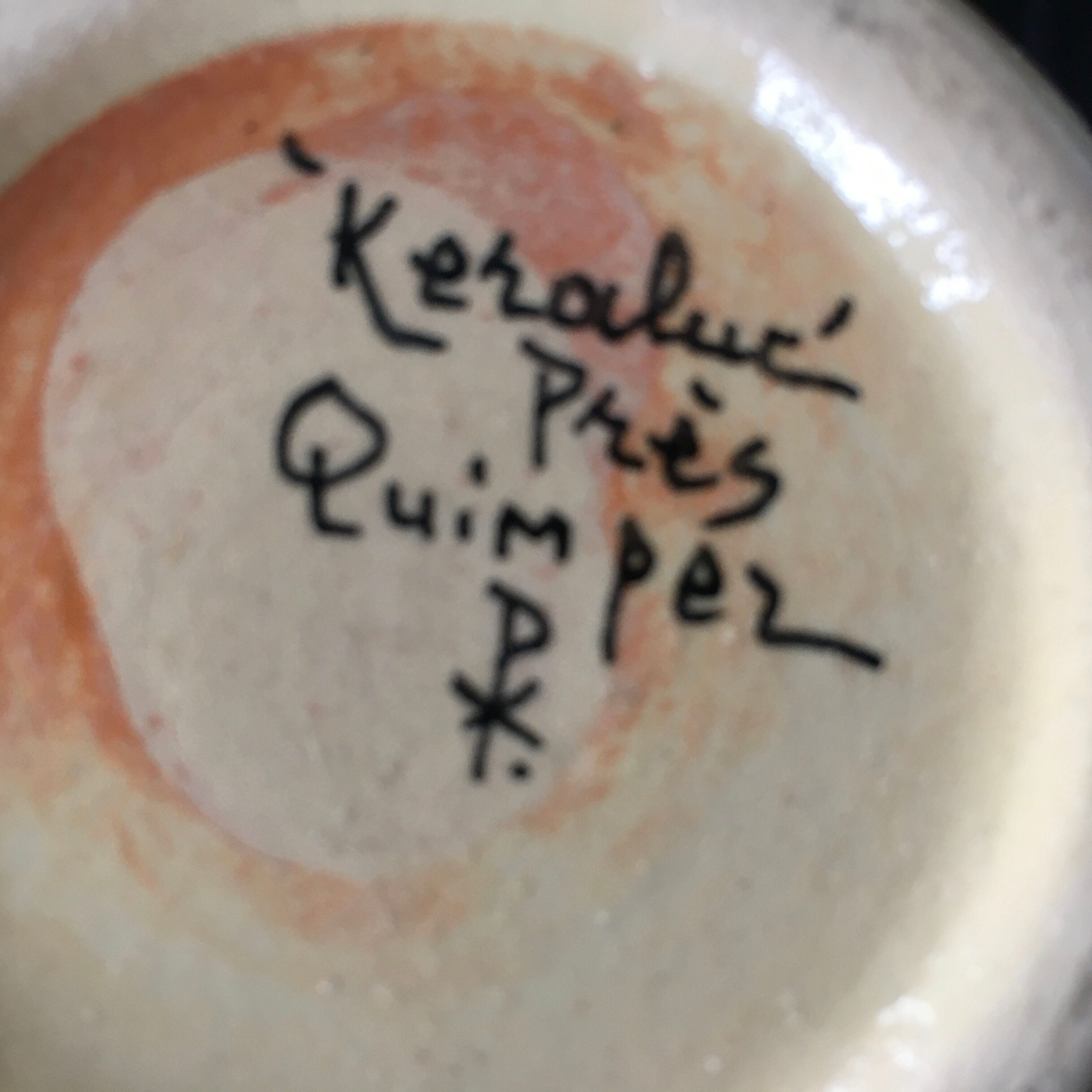 Vase signed Keraluc Quimper