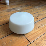 Small minimalist round white opaline wall light RZB Bamberg